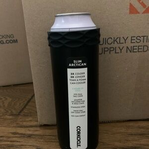 Corkcicle Slim Arctican Can Cooler - Black